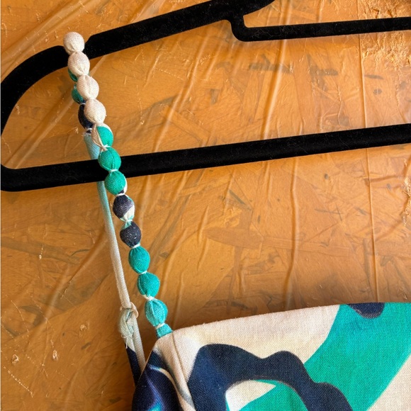 NWT CHRISTIAN LACROIX Linen Cotton Blue Organic Pattern Dress Size Medium - Picture 6 of 12